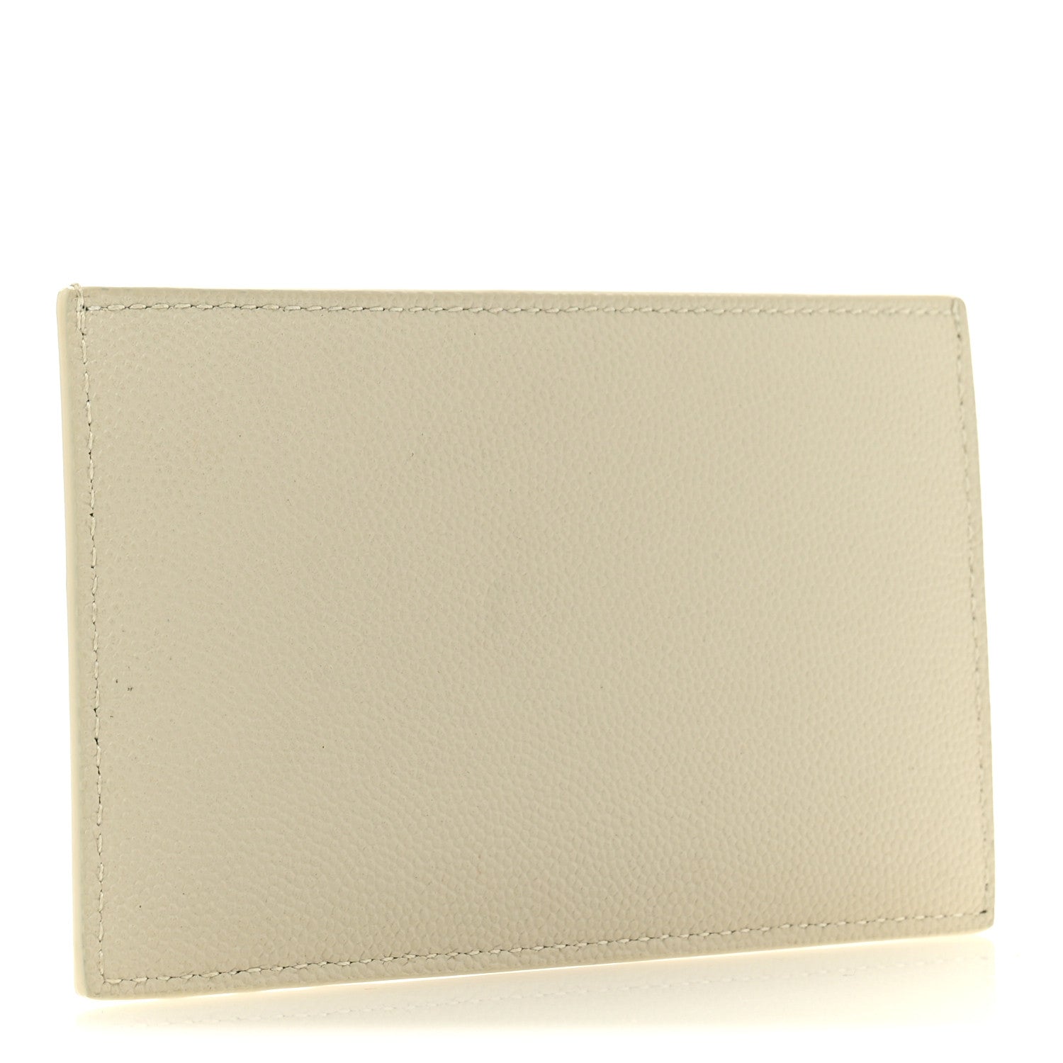 Saint Laurent Grain De Poudre Monogram Uptown Chain Wallet Card Holder Insert Crema Soft 3 of 8