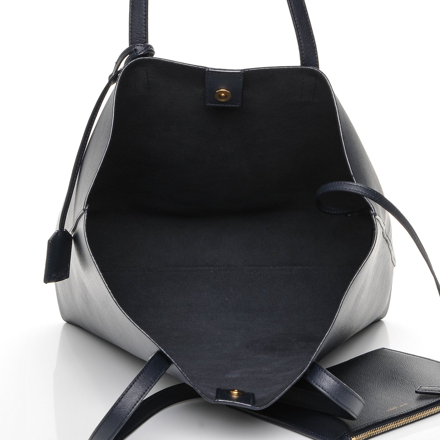 Calfskin Medium Shopping Tote Navy