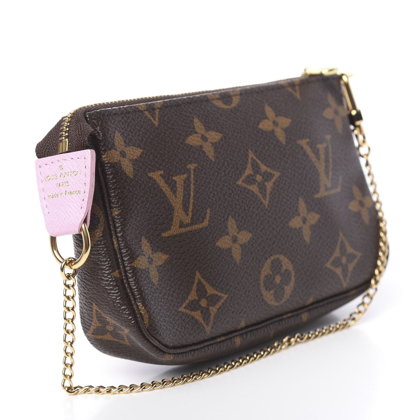 Monogram 2016 Christmas Animation Mini Pochette Accessories Rose Ballerine