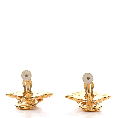 Chanel CC Drop Clip On Earrings Gold 3 of 6