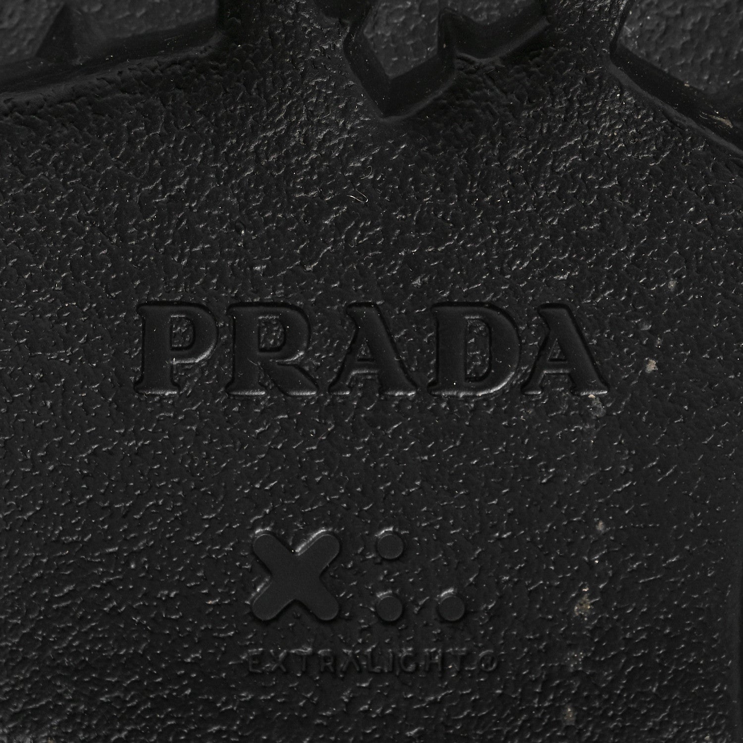 Prada Spazzolato Rois Nylon Metal Triangle Logo Monolith Pouch Pocket 55mm Boots 40 Black 6 of 8
