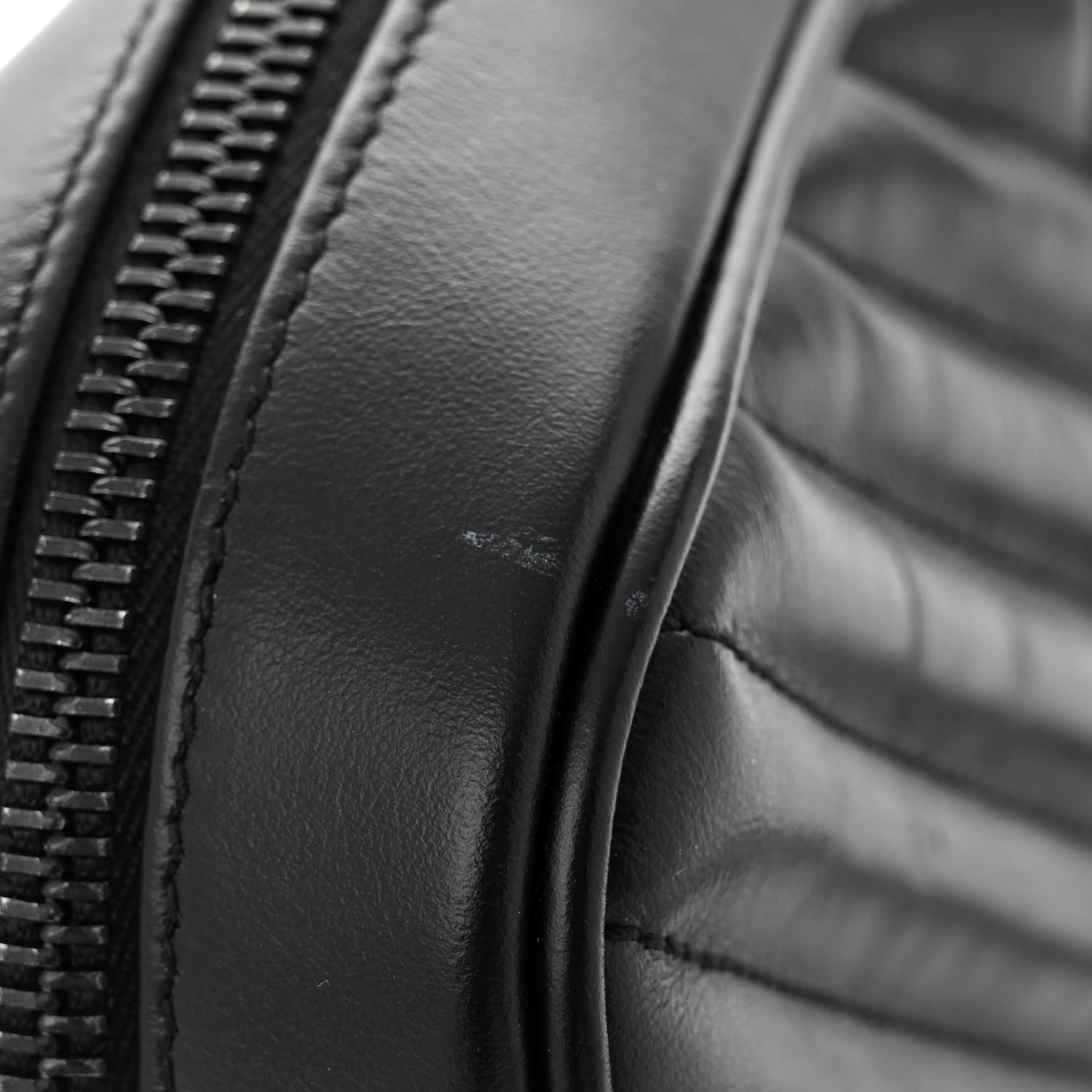 Calfskin Matelasse Monogram Monochrome Lou Camera Bag Black