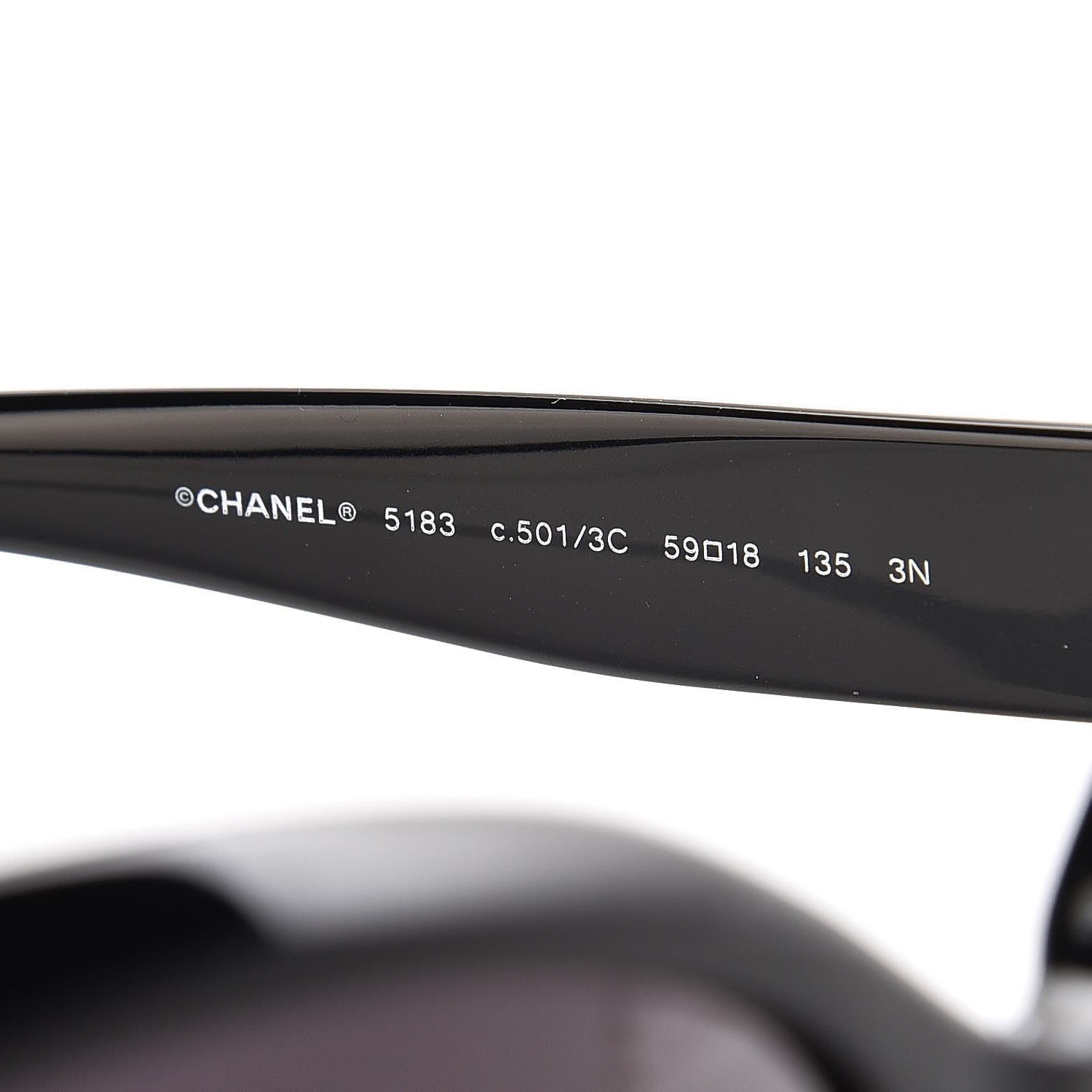 Chanel CC Sunglasses 5183 Black 5 of 8
