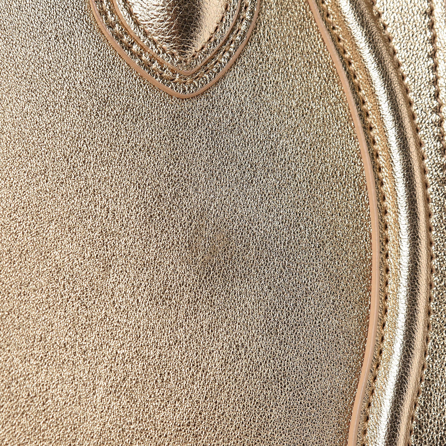 Celine Laminated Lambskin Nano Luggage Gold 9 of 13