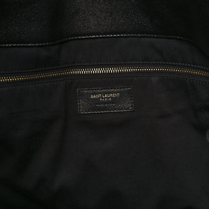 Saint Laurent Lambskin Quilted Maxi Icare Shopping Tote Black 6 of 12