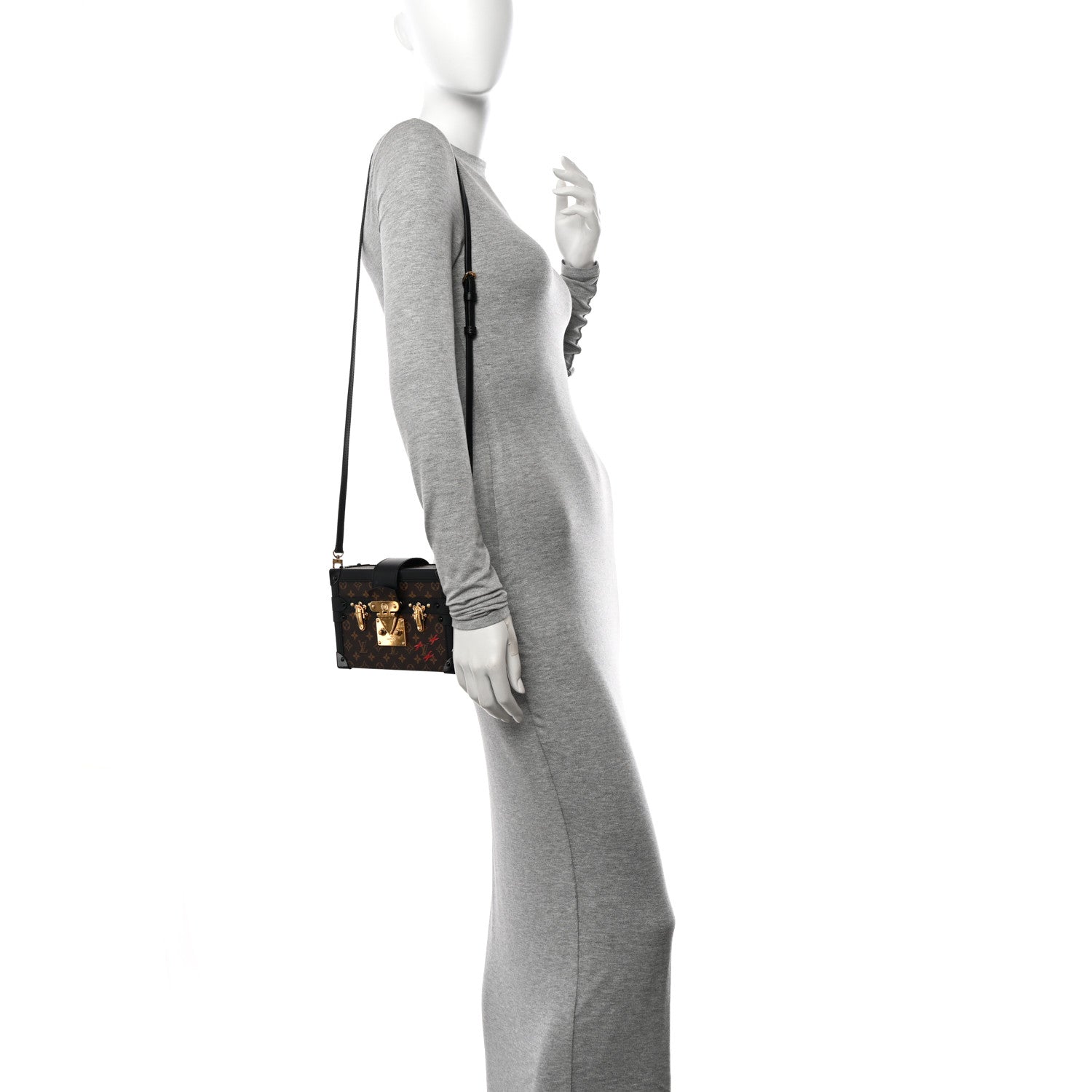 Louis Vuitton Monogram Petite Malle Black 2 of 13