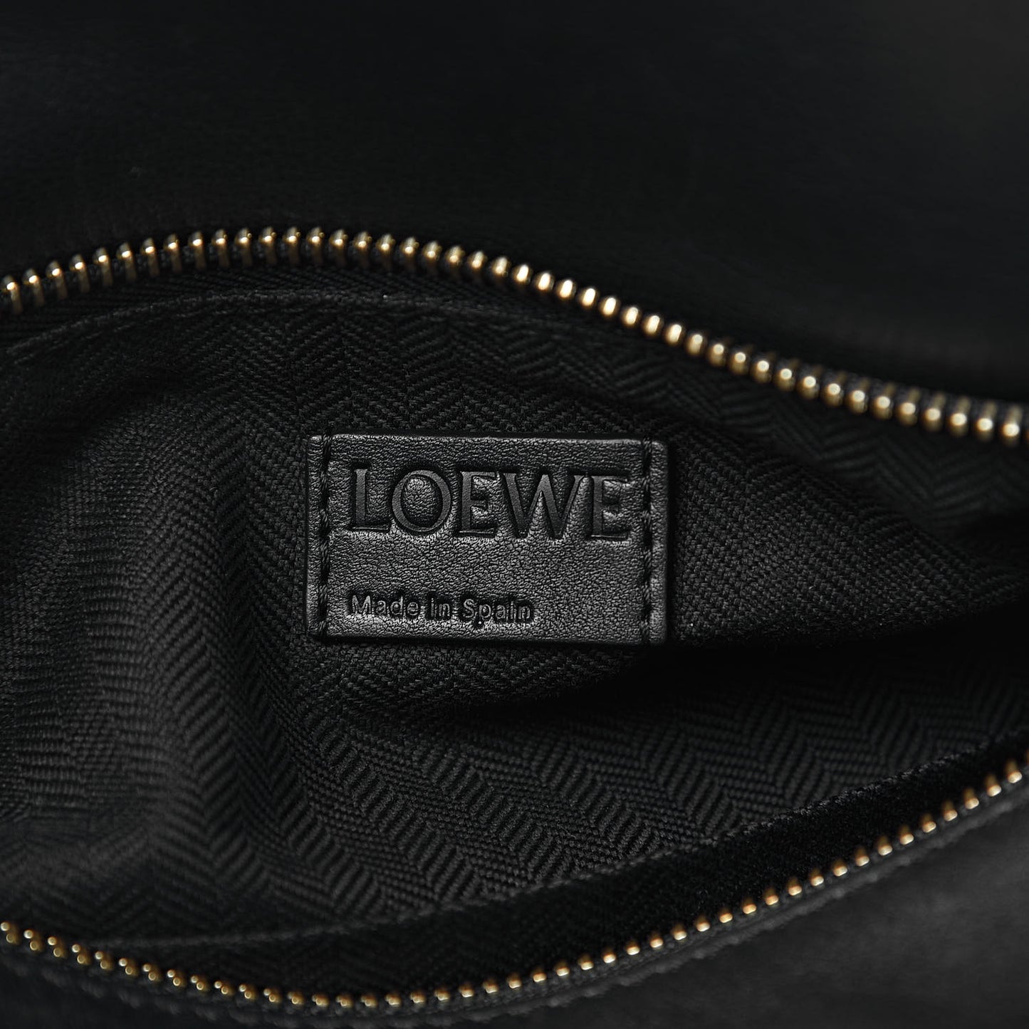 Calfskin Small Whipstitch Puzzle Bag Black