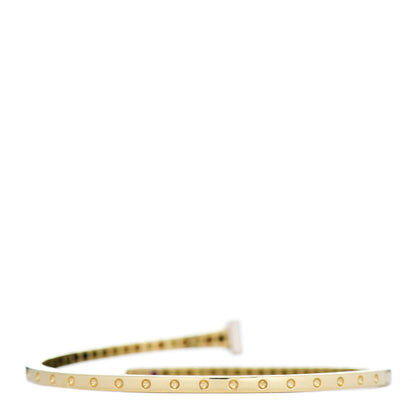 Roberto Coin 18K Yellow Gold Diamond Nail Bangle Bracelet 3 of 4