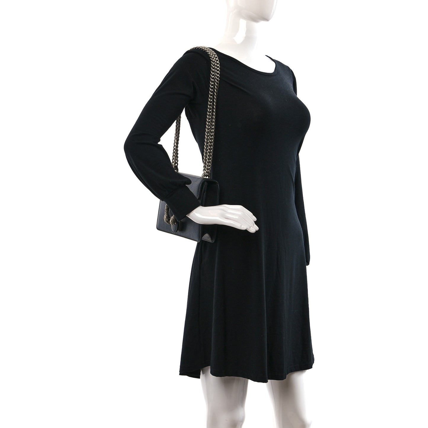 Calfskin Mini Dionysus Shoulder Bag Black