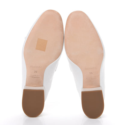 Hermes Goatskin Tuileries Mules 35 White 5 of 8