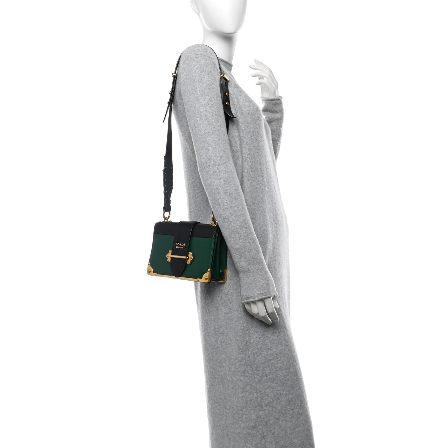 City Calf Saffiano Cahier Bag Biliardo Black