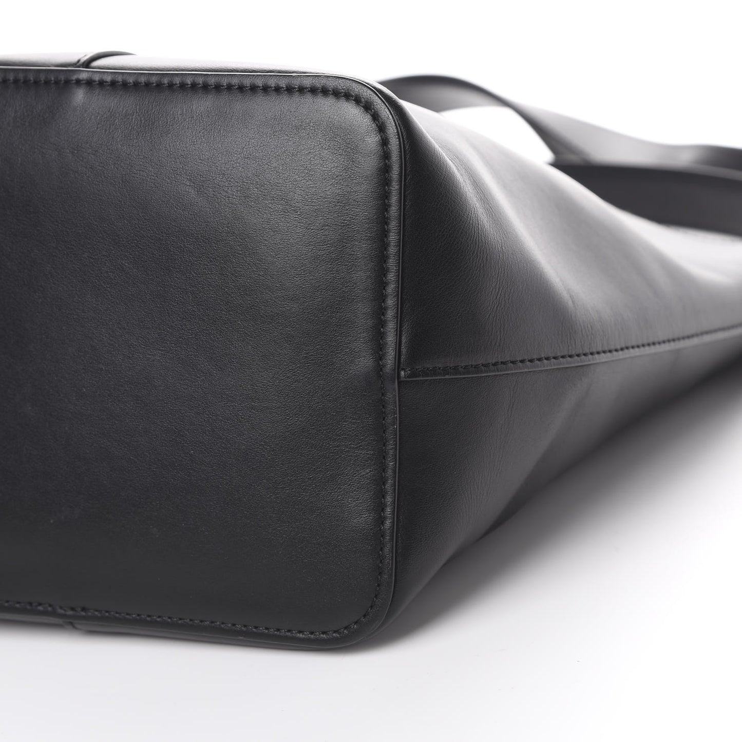Calfskin Kite Bucket Bag Black