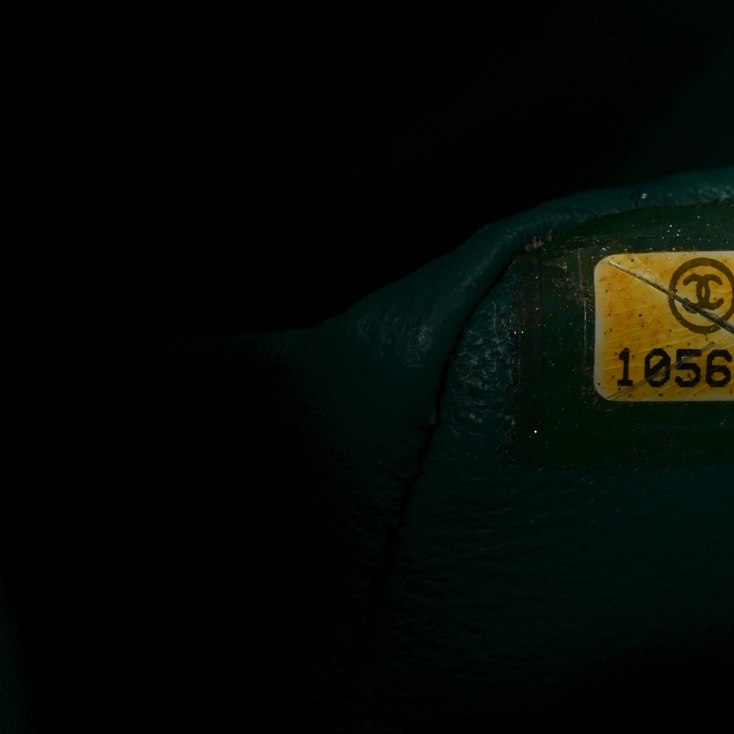 Tweed Quilted Medium Double Flap Green