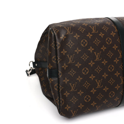 Louis Vuitton Monogram Macassar Keepall Bandouliere 55 5 of 7