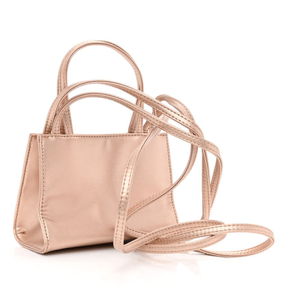 Telfar Metallic Vegan Leather Small Shopping Bag Copper 3 of 11