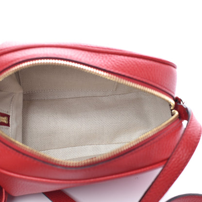Gucci Pebbled Calfskin Small Soho Disco Bag Vibrant Red 5 of 9
