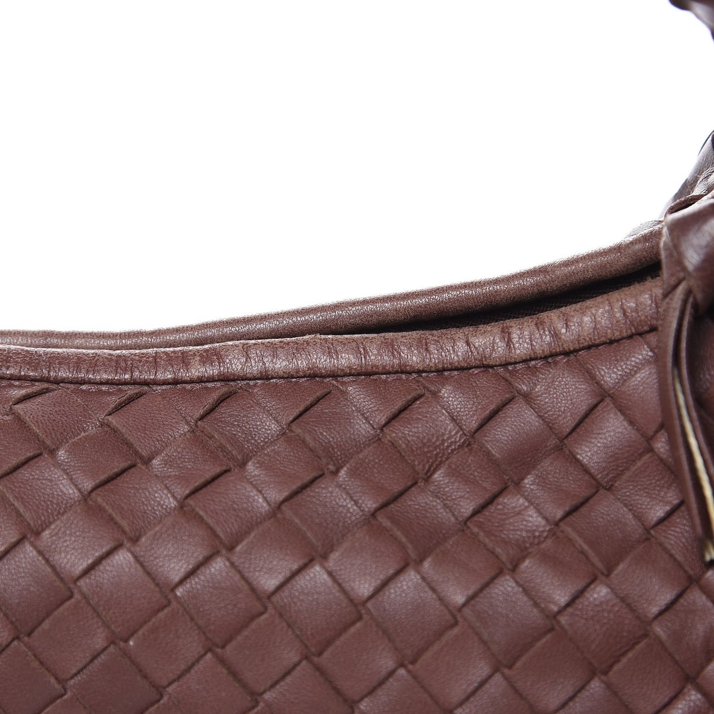 Nappa Intrecciato Medium Veneta Hobo Truffle