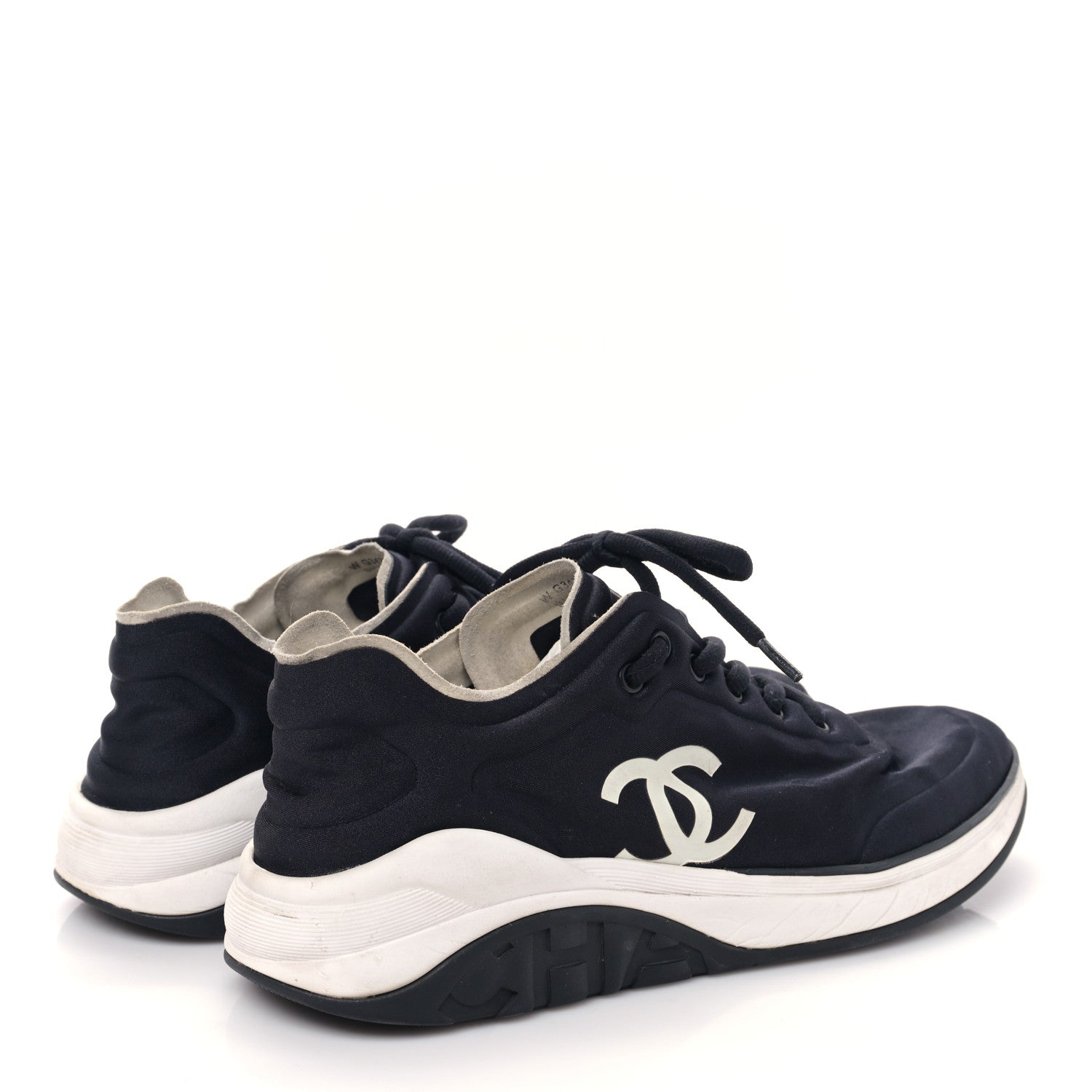 Chanel Lycra CC Sneakers 41 Black 4 of 9