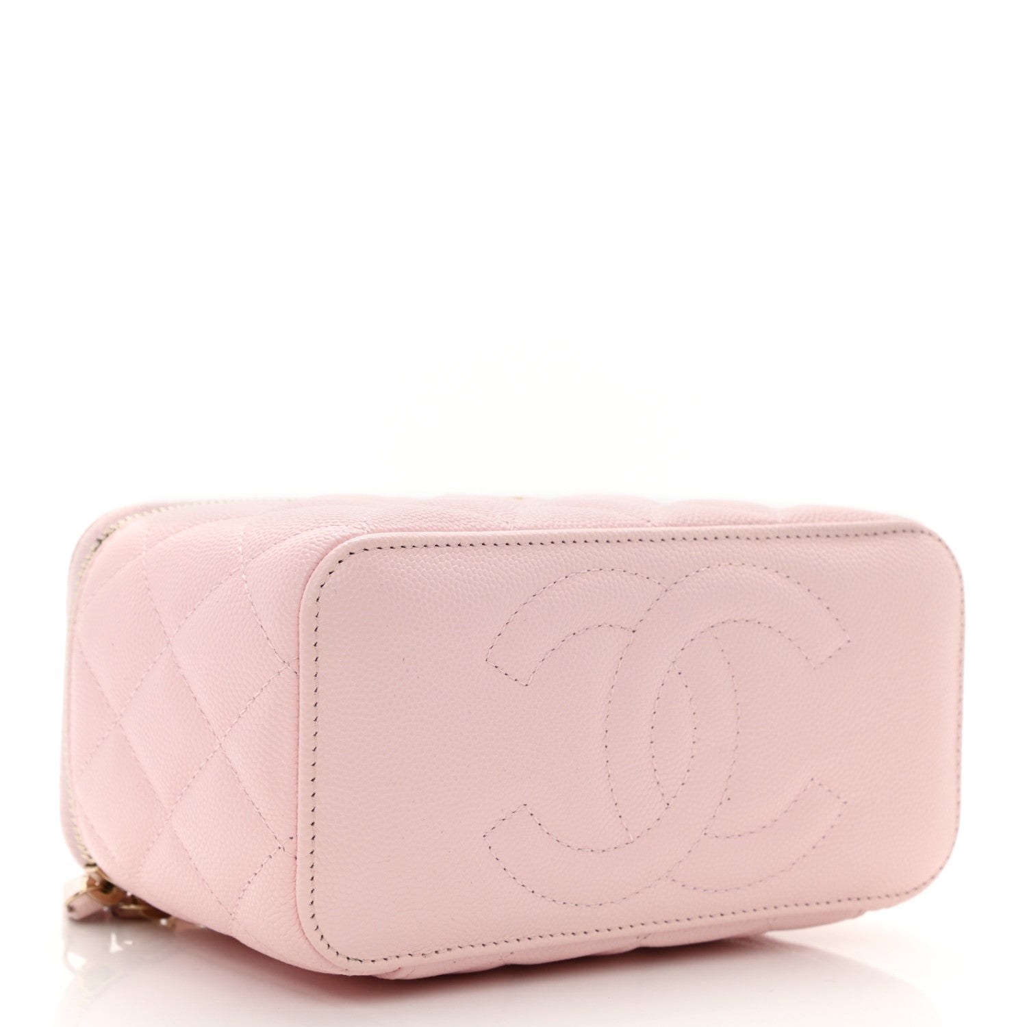 Chanel Caviar Quilted Small Vanity Case With Chain Light Pink 4 of 9