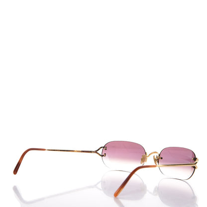 Cartier Rimless Gradient Sunglasses Gold 4 of 7