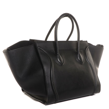Celine Supple Calfskin Medium Phantom Luggage Black 3 of 8