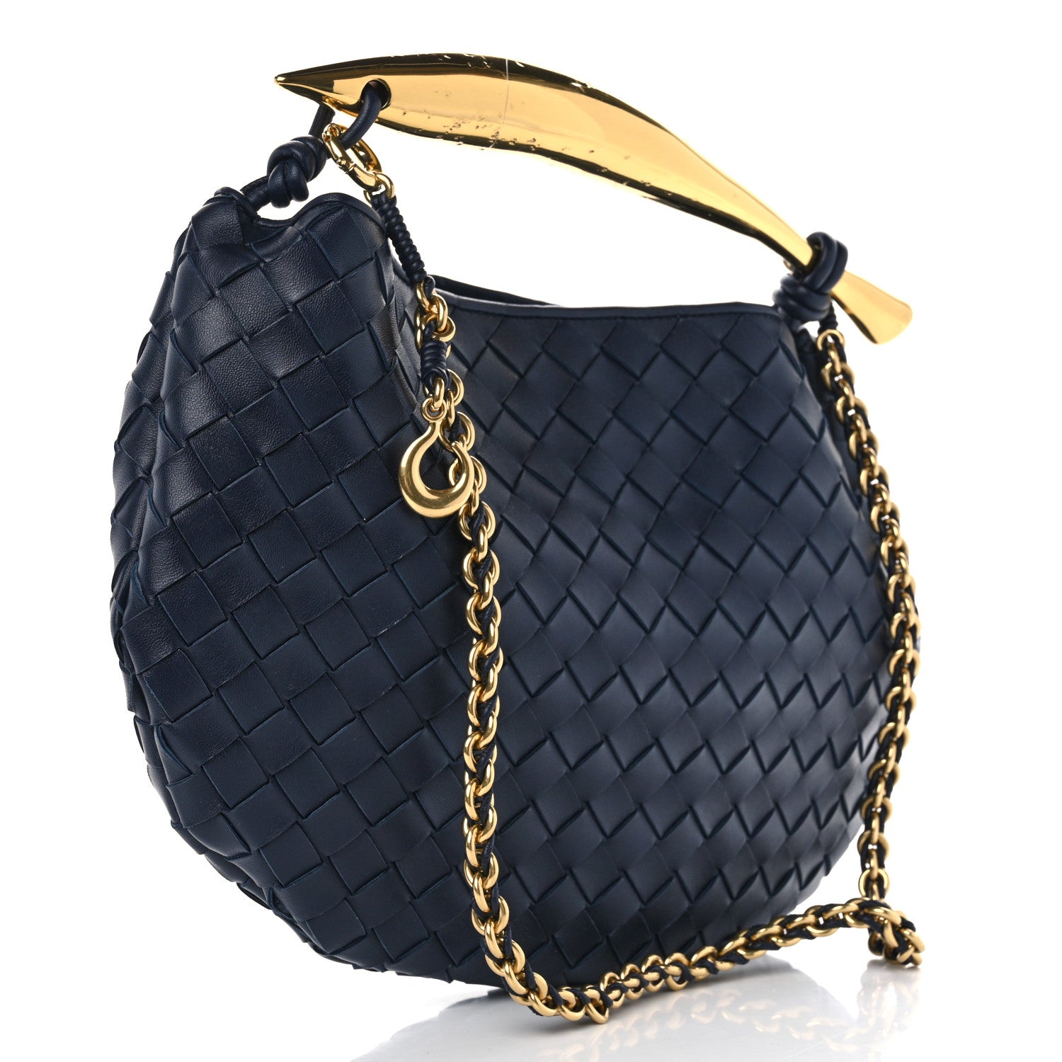 Bottega Veneta Nappa Intrecciato Sardine With Chain Bag Space 3 of 10