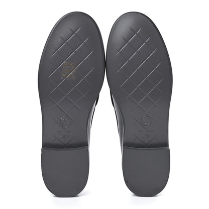 Chanel Lambskin Quilted CC Turnlock Moccasins 38.5 Grey 7 of 11
