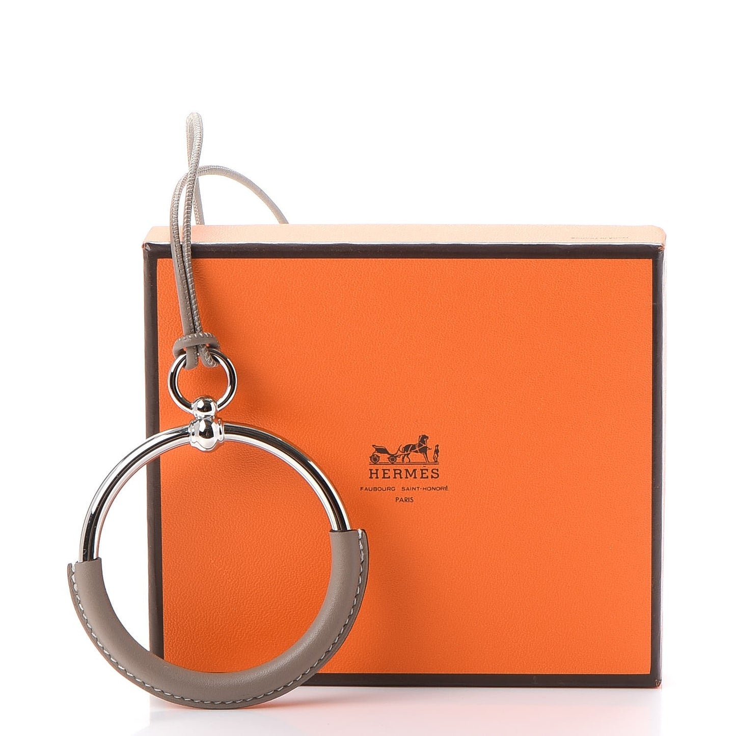 Swift Palladium Grand Loop Pendant Necklace Etoupe