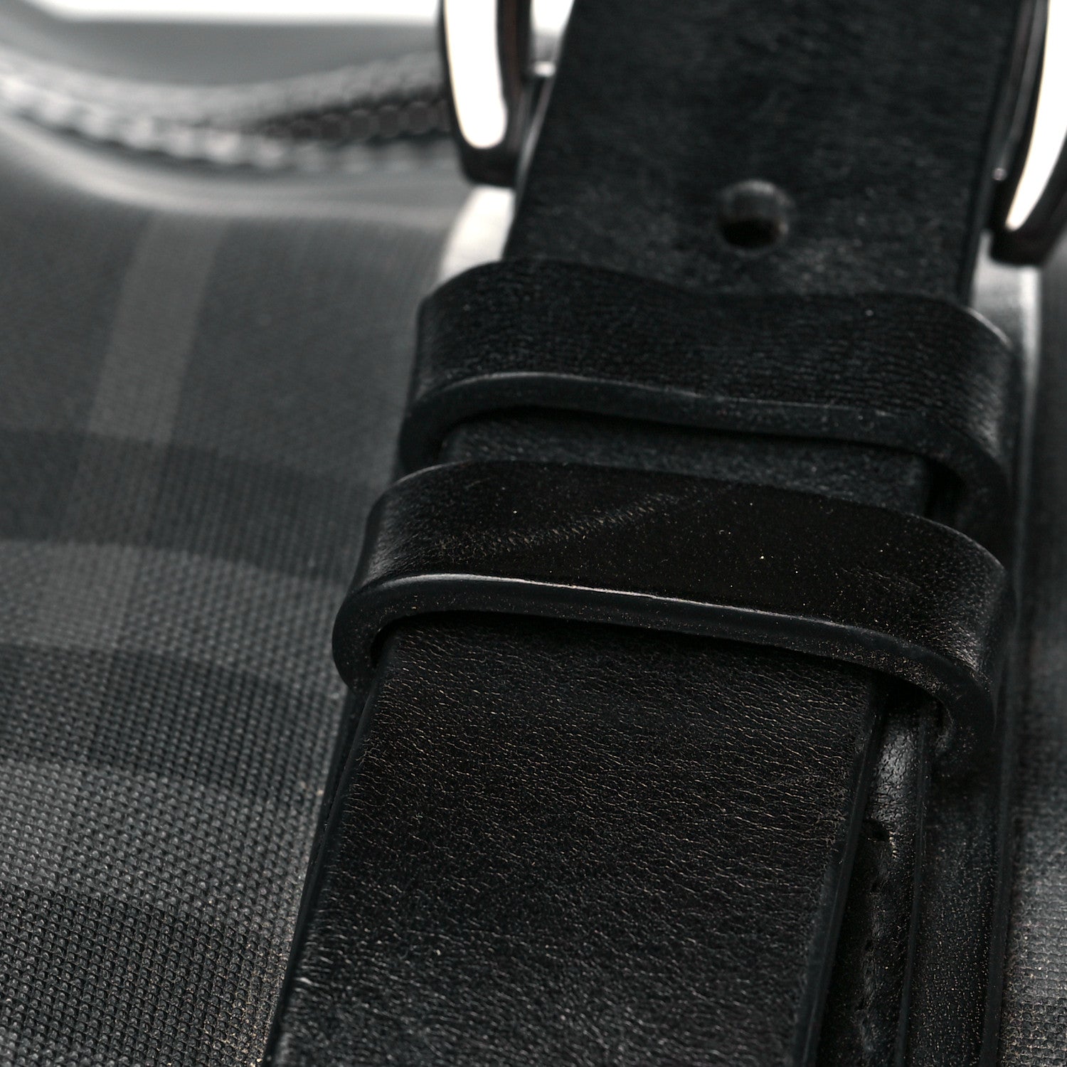 Burberry Nylon Smoked Check Weekend Duffle Bag Black 14 of 18