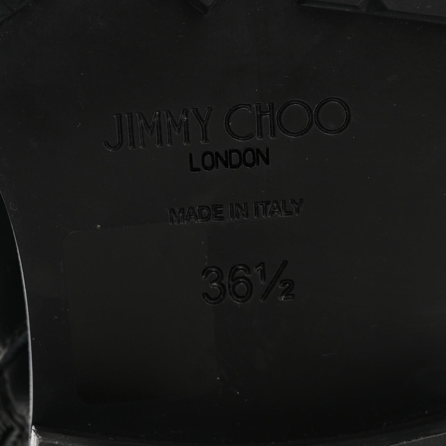 Shiny Calfskin Cayo Combat Boots 36.5 Black