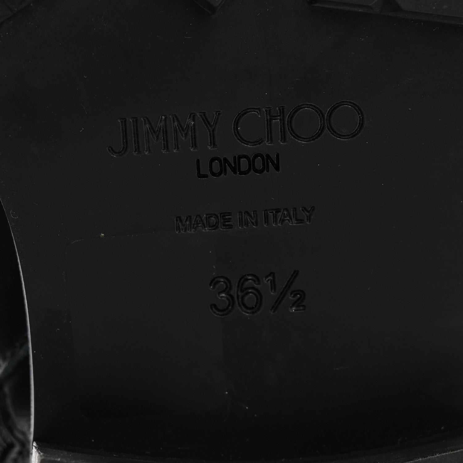 Jimmy Choo Shiny Calfskin Cayo Combat Boots 36.5 Black 7 of 11