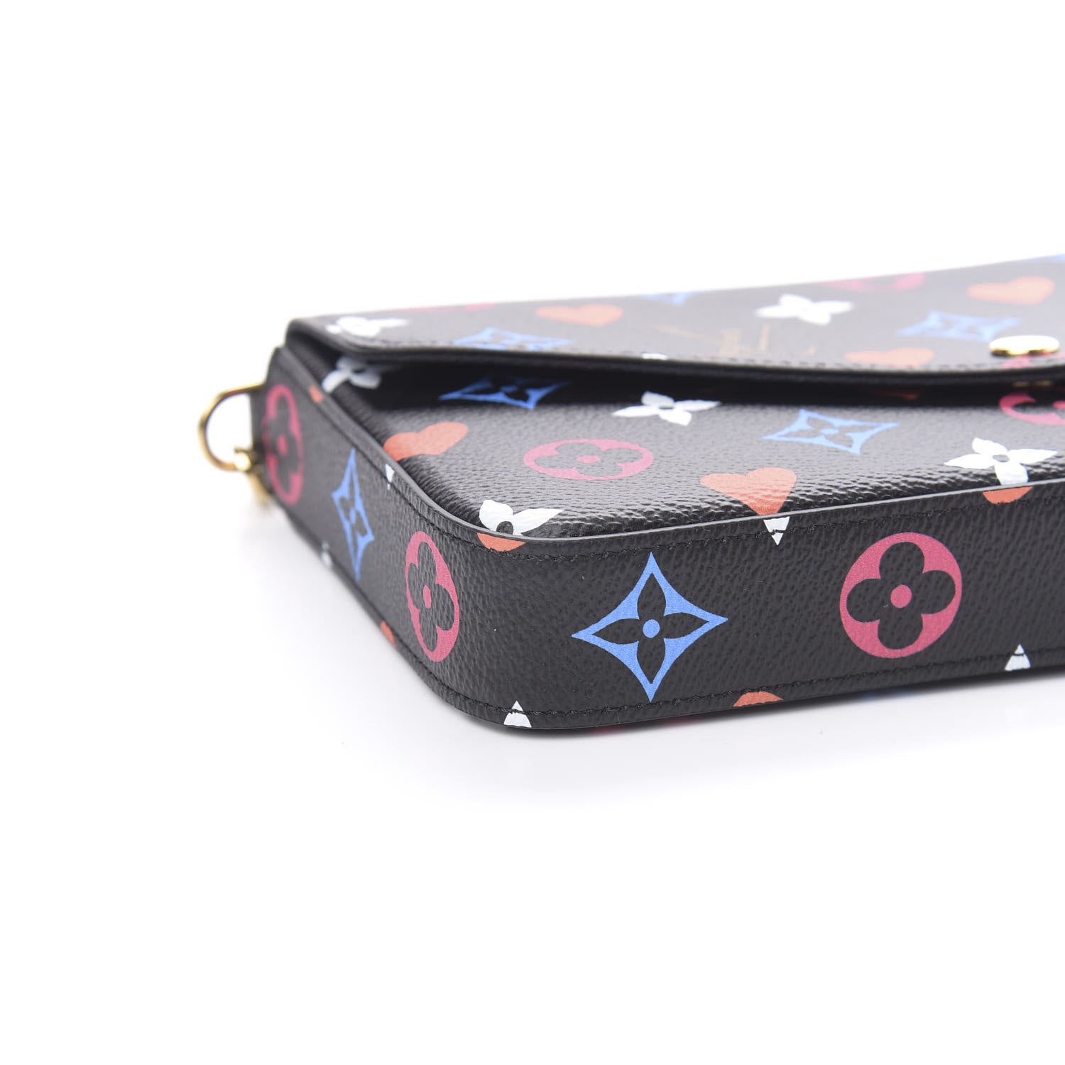 Louis Vuitton Game On Felicie Chain Wallet Black 8 of 10