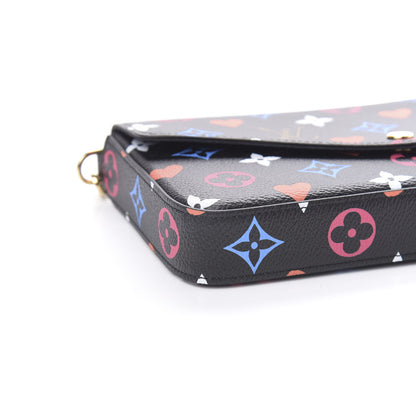 Louis Vuitton Game On Felicie Chain Wallet Black 8 of 10