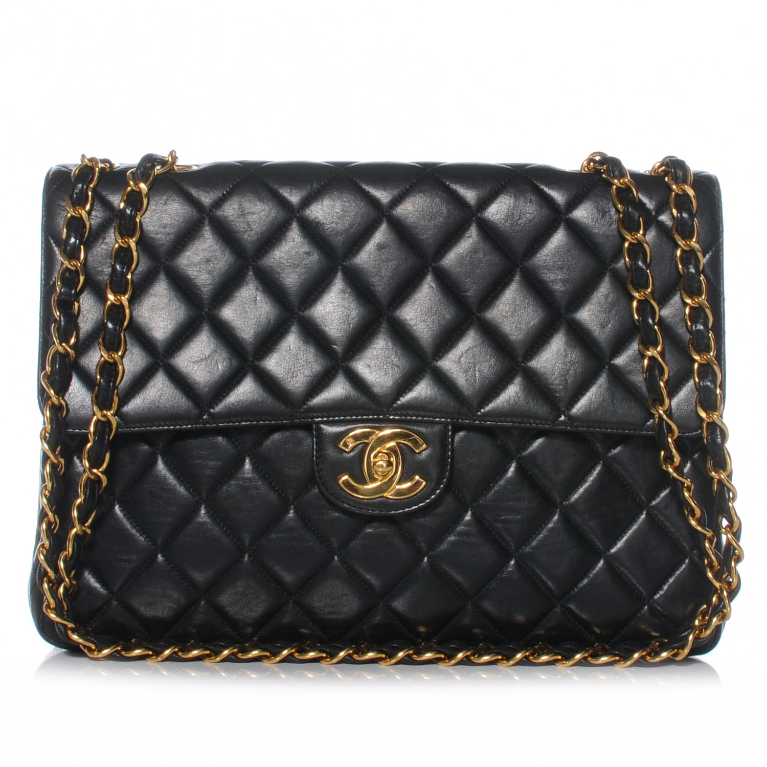 Chanel Lambskin Jumbo Flap Black 1 of 10