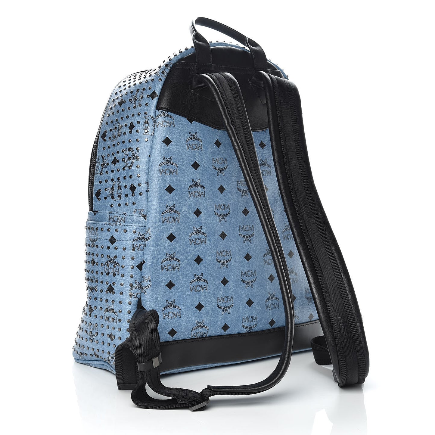Visetos Studded Medium Backpack Blue