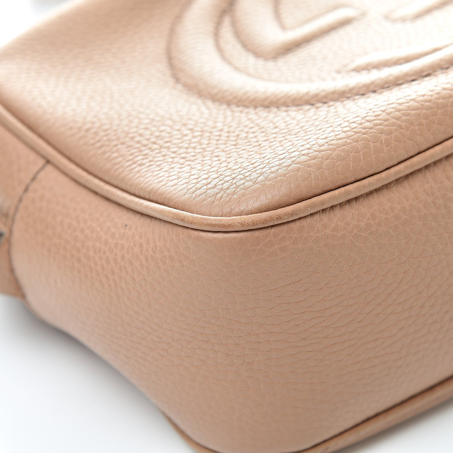 Gucci Pebbled Calfskin Small Soho Disco Bag Rose Beige 9 of 16