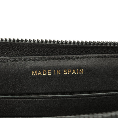 Chanel Caviar Quilted Boy Small Zip Around Wallet Black 7 of 9