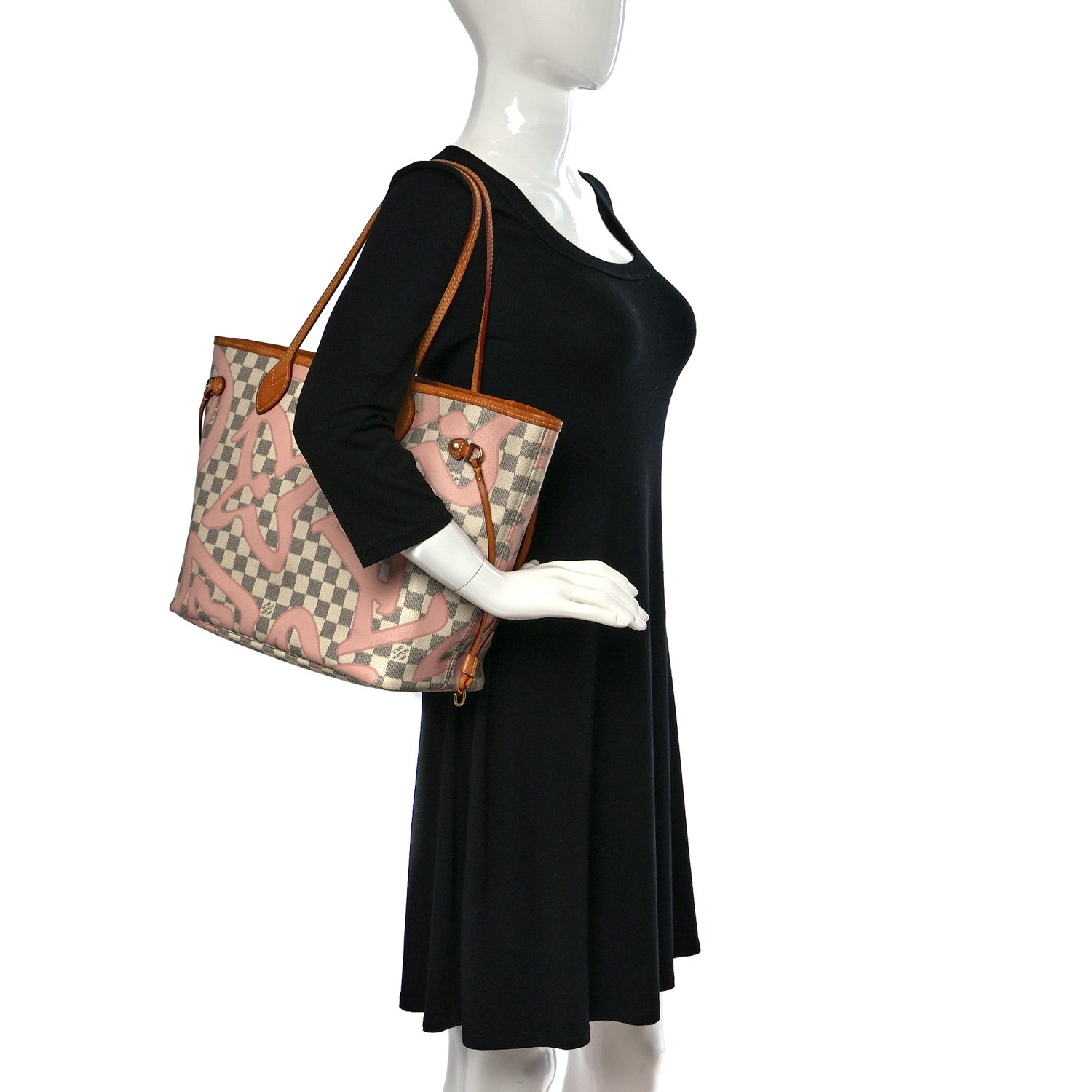 Louis Vuitton Damier Azur Tahitienne Neverfull MM 2 of 11