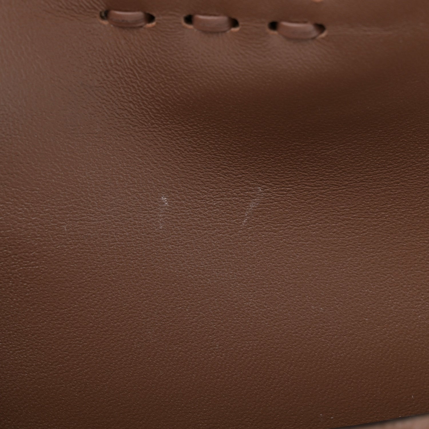 Fendi Cuoio Roma Sellerissima Nappa Sintetica Tape Stitch Mini Baguette Fettuccia 10 of 11