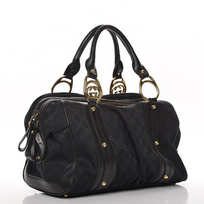 Gucci Monogram Medium Interlocking Boston Black 3 of 14