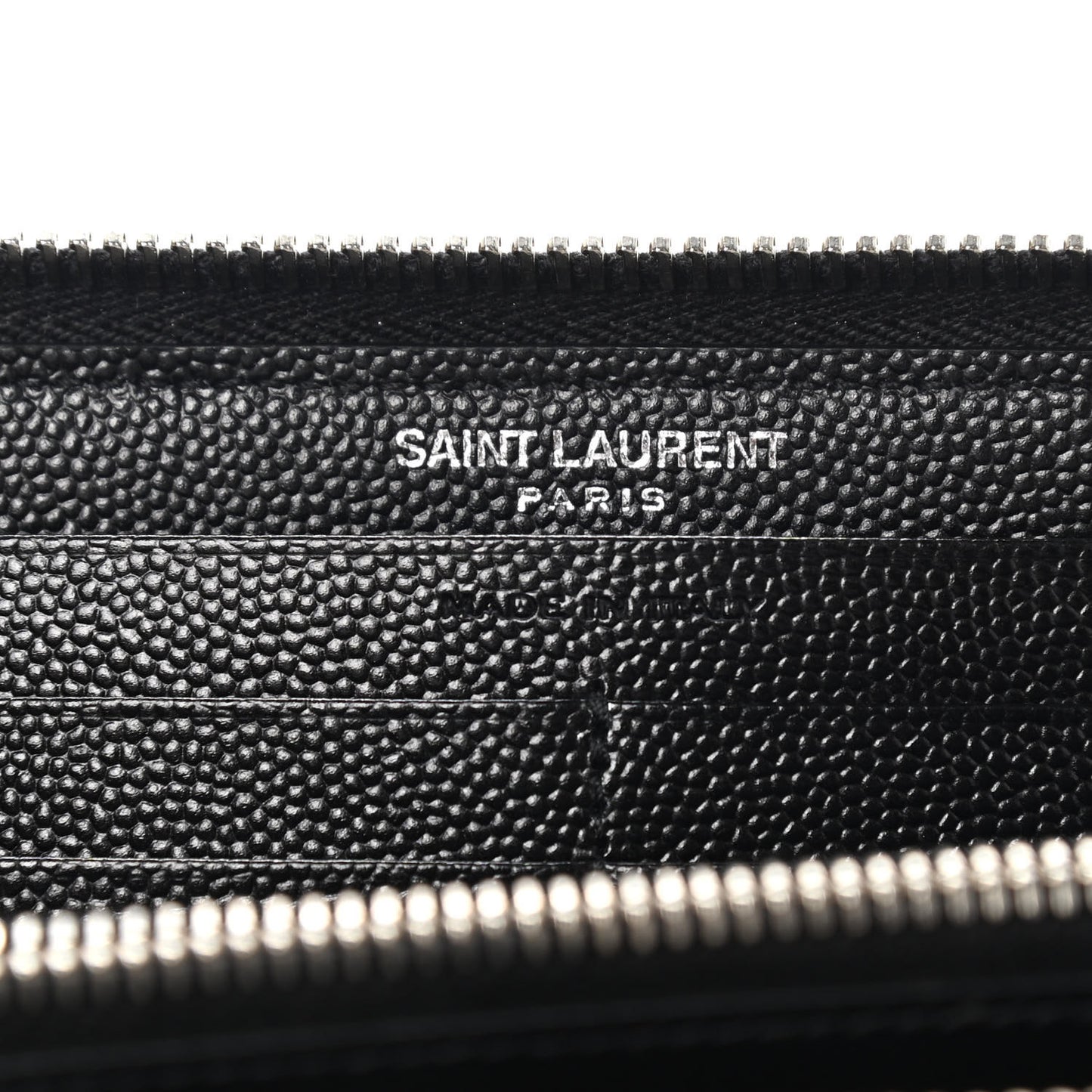 Grain De Poudre Matelasse Chevron Monogram Zip Around Wallet Black