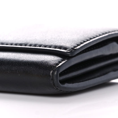 Fendi Vitello Liberty Century Lucido By The Way Continental Wallet On Chain Black 10 of 12