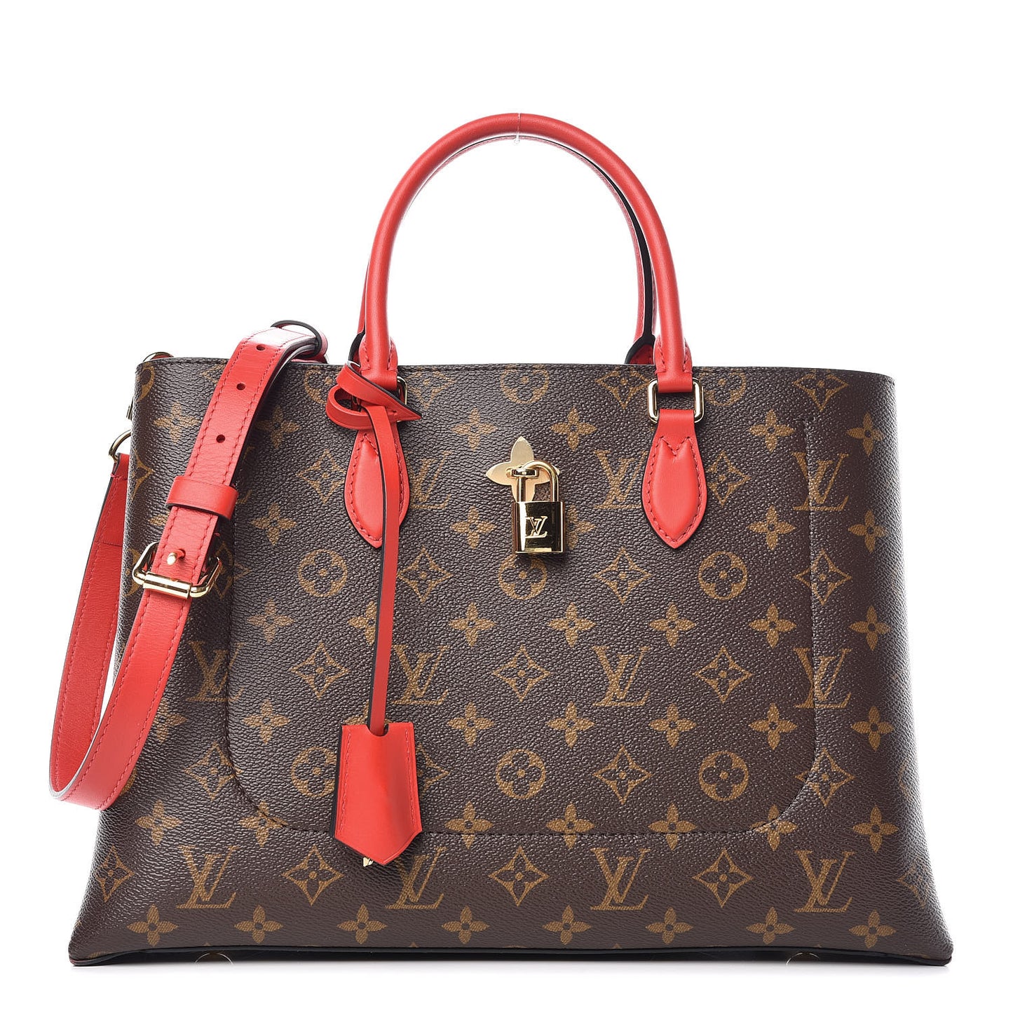 Monogram Flower Tote Coquelicot