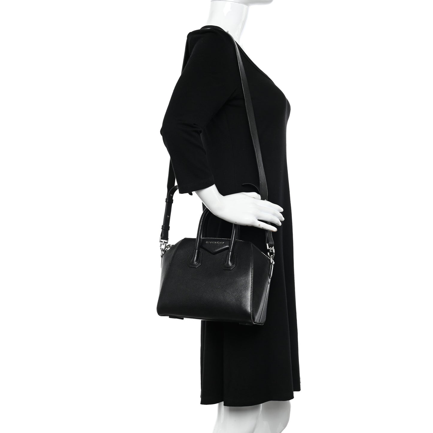 Sugar Goatskin Mini Antigona Black