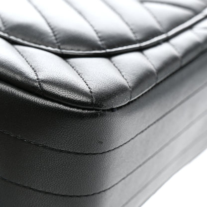 Chanel Lambskin Chevron Quilted Mini Rectangular Flap Black 11 of 15