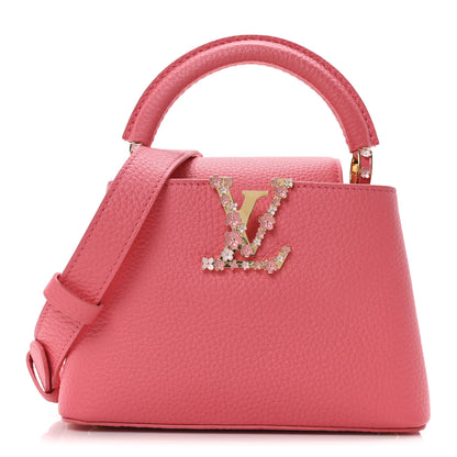 Louis Vuitton Taurillon LV Bloom Capucines Mini Pink Sky 1 of 9