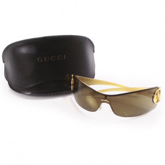 Gucci Gold Horsebit Sunglasses with Case 2 of 5