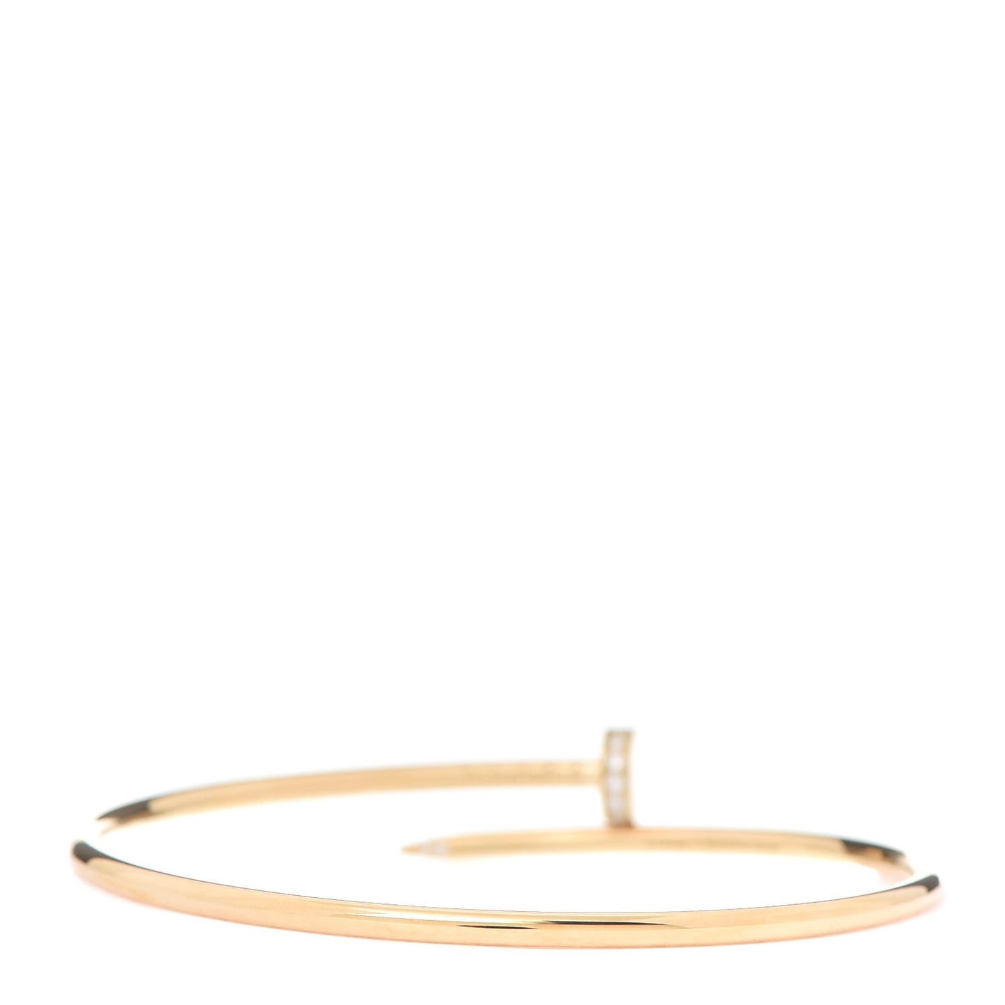 18K Yellow Gold Diamond Small Juste Un Clou Bracelet 17