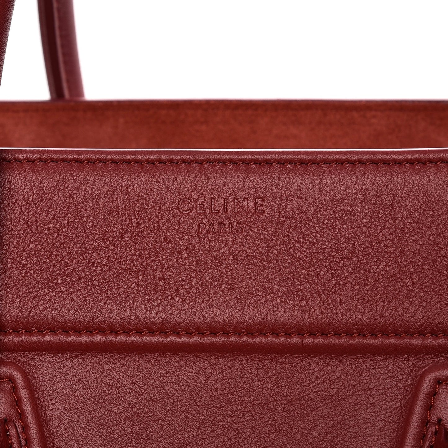 Supple Calfskin Medium Phantom Luggage Red