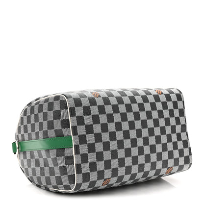 Louis Vuitton Damier Speedy Bandouliere 30 Black White 4 of 10